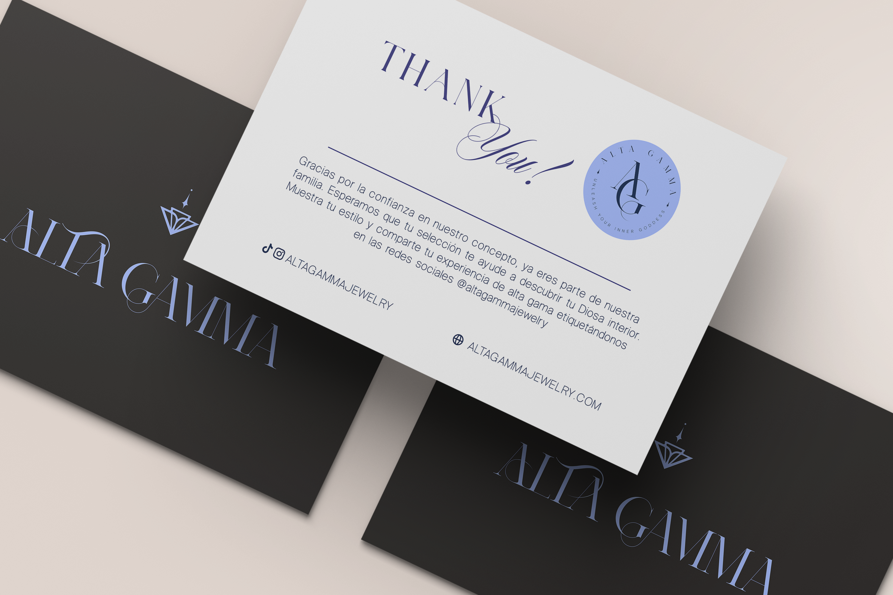 Diseño de Thank You Cards